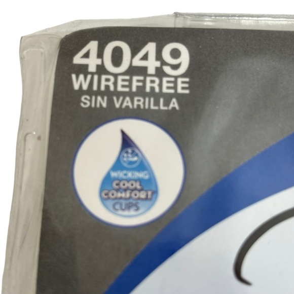 Playtex 18 Hour Side & Back Smoothing Seamless Wireless Full Coverage Bra 46D - Picture 6 of 8